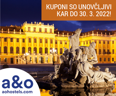 A&O hotel, Dunaj: 4-dnevni oddih za 2 osebi