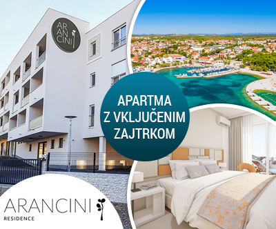 Arancini Residence 3*, Vodice: 3-dnevni oddih