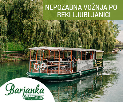 Ladja Barjanka: vožnja po Ljubljanici
