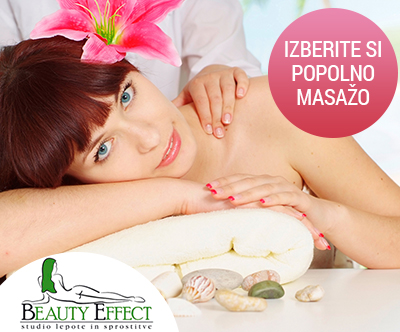 Studio Beauty Effect: masaža po izbiri (30 min)