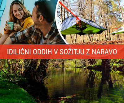 Viseči šotori ob Kolpi: poletne počitnice