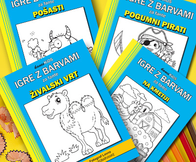 Paket pobarvank in ugank za fante