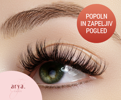 Arya Salon: podaljševanje trepalnic 1:1