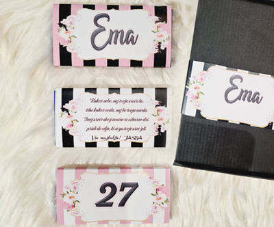 Paket 3 personaliziranih čokoladic