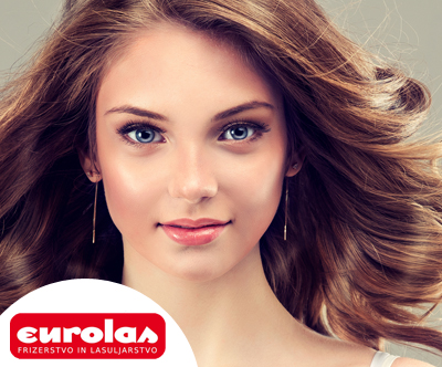 Salon Eurolas: ženska modna fen priceska z barvanjem