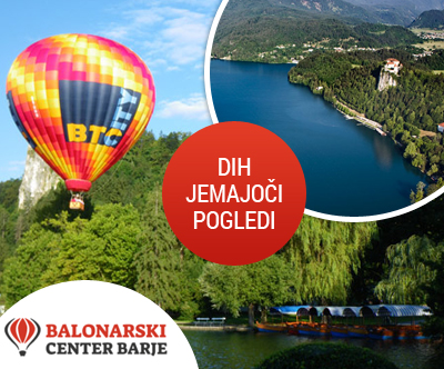 Balonarski polet nad Bledom za 1 osebo