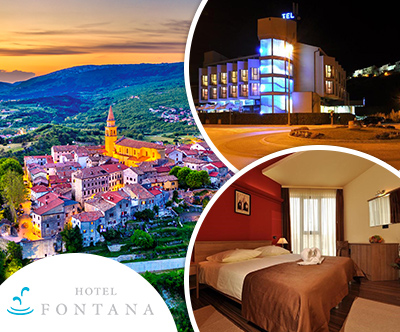 Hotel Fontana 3*, Buzet: romantični oddih