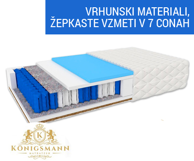Vrhunska vzmetnica Königsmann Laval Max