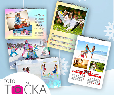 Personaliziran stenski koledar z vašimi fotografijami