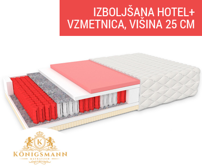 Vrhunska vzmetnica Königsmann Hotel+ 
