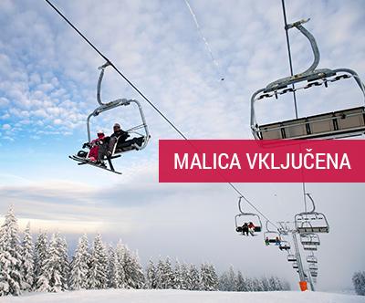 Smučarski center Kope: smucarska vozovnica z malico