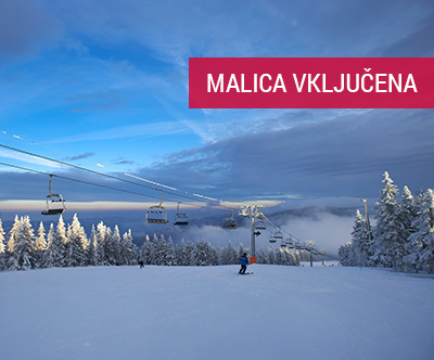 Smučarski center Kope: smucarska vozovnica z malico