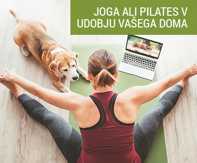 Online tečaj pilatesa in joge: 6x pilates, 2x joga