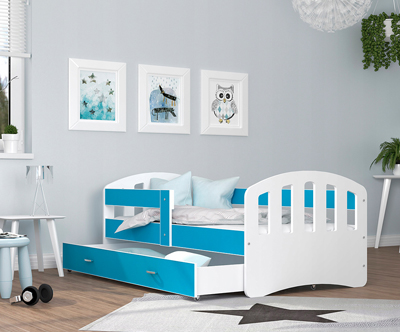 Otroška postelja Happy Premium s posteljnim predalom