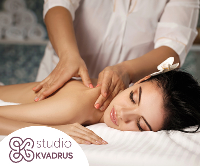 Masažna sprostitev po izbiri v studiu Kvadrus (60 min)