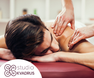 Masažna sprostitev po izbiri v studiu Kvadrus (60 min)