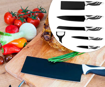 Odličen set nožev in lupilnikov Cecotec Top Chef Black