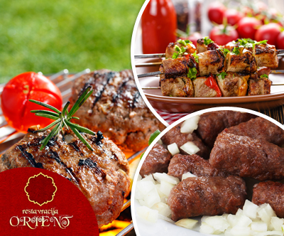 Restavracija Orient, žar plošca za 2