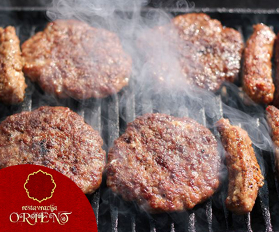 Restavracija Orient, žar plošca za 2