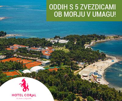 Hotel Coral 5*, Umag: zimsko-pomladni oddih