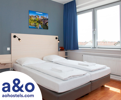 A&O hoteli, Dunaj/Benetke/Gradec/Salzburg: 2x nocitev