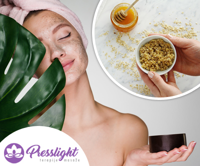 Salon Presslight: nega obraza s pilingom, relax masaža