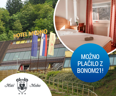 Hotel Medno***: 1x nočitev z zajtrkom, savna
