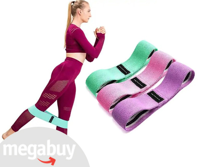 3-delni set elastičnih trakov za vadbo ExerciseBand