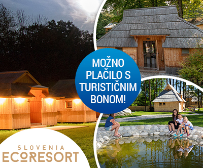 Slovenia Eco resort, glamping hiške: turistični bon