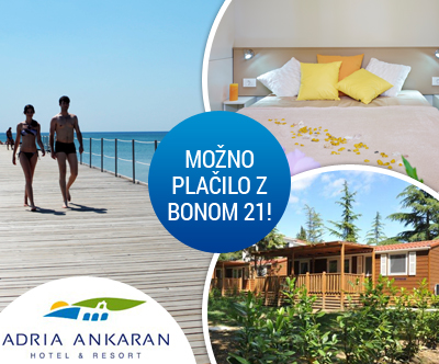 Camping Adria, Ankaran: najem mobilne hiške Brioni