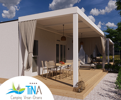 Camping Tina 4* Vrsar: mobilna hiška Premium