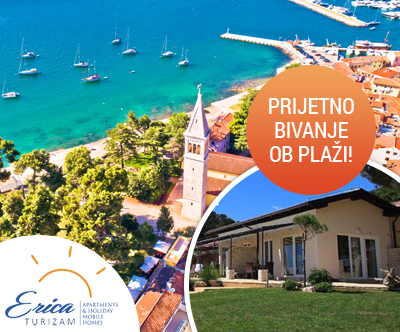 Apartmani Erica Pineta 4*, Novigrad: 1x nočitev
