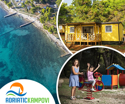 Kamp Pineta, Fažana: mobilne hiške v Istri