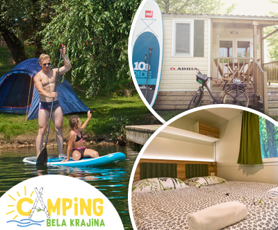 Camping Bela Krajina: 2x nocitev v mobilni hiški