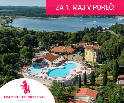 Apartmaji Bellevue 4*, Poreč: prvomajski prazniki