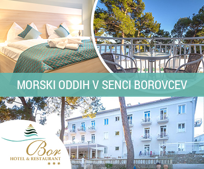 Hotel Bor 3*, Krk: morski oddih pod borovci