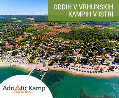 Adriatic Kamp, 8 kampov v Istri: glamping šotori