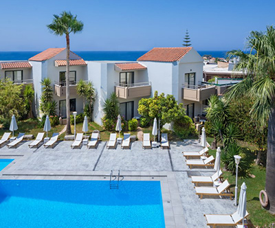 Nireas hotel** na otoku Kreta v Grčiji
