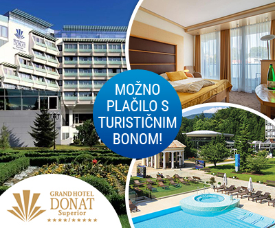 Grand hotel Donat 4*, Rogaška Slatina: 2x zajtrk