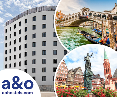 A&O hoteli, Benetke, Salzburg, Frankfurt, Berlin