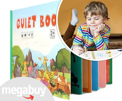 Poučna igrača QuietBook, tiha knjiga, živali