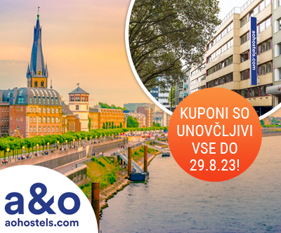 A&O hoteli, Dresden, Düsseldorf: 2x nočitev
