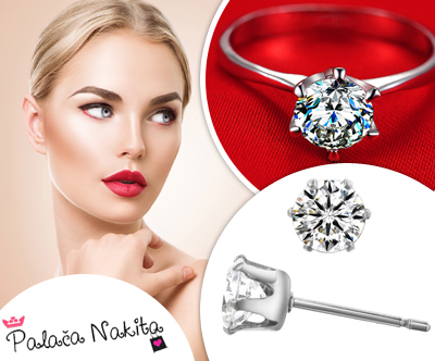 Cudovit 5-delni set nakita s kristali Swarovski®