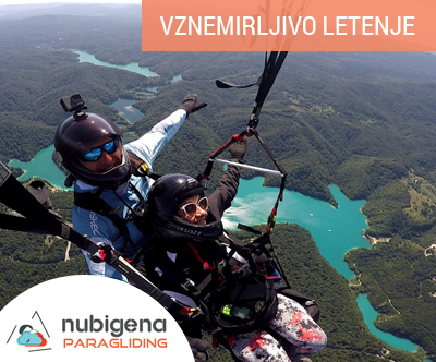 Nubigena paragliding klub: polet z jadralnim padalom
