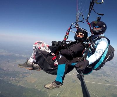 Nubigena paragliding klub: polet z jadralnim padalom