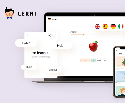 Lerni: 24-mesecni online tecaj tujega jezika