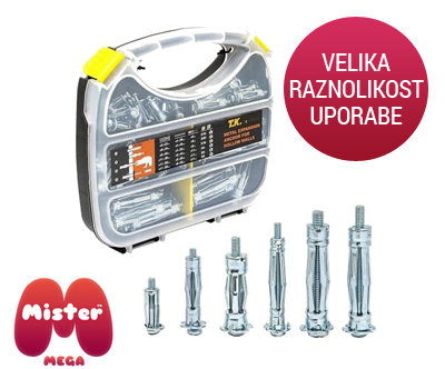 Komplet sidrnih vijakov z veliko nosilnostjo