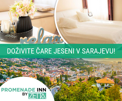 Promenade Inn by Zetta v Sarajevu: oddih za 2 osebi