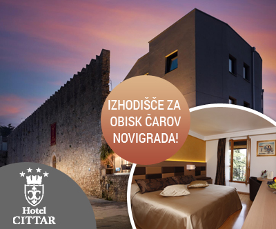 Hotel Cittar 4*, Novigrad: 3x nočitev z zajtrkom