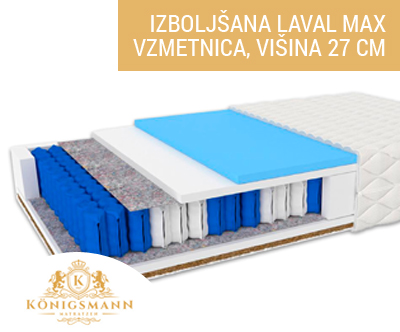 Vrhunska vzmetnica Königsmann Laval Max Vrhunska vzmetnica Königsmann Laval Max